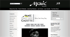 Desktop Screenshot of mosaicrecords.com